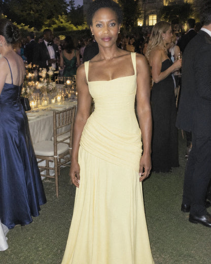Faustelle Maxi Dresses — Yellow | SKU: RB-7a83f8-yellow-XS,RB-7a83f8-yellow-S,RB-7a83f8-yellow-M,RB-7a83f8-yellow-L,RB-7a83f8-yellow-XL