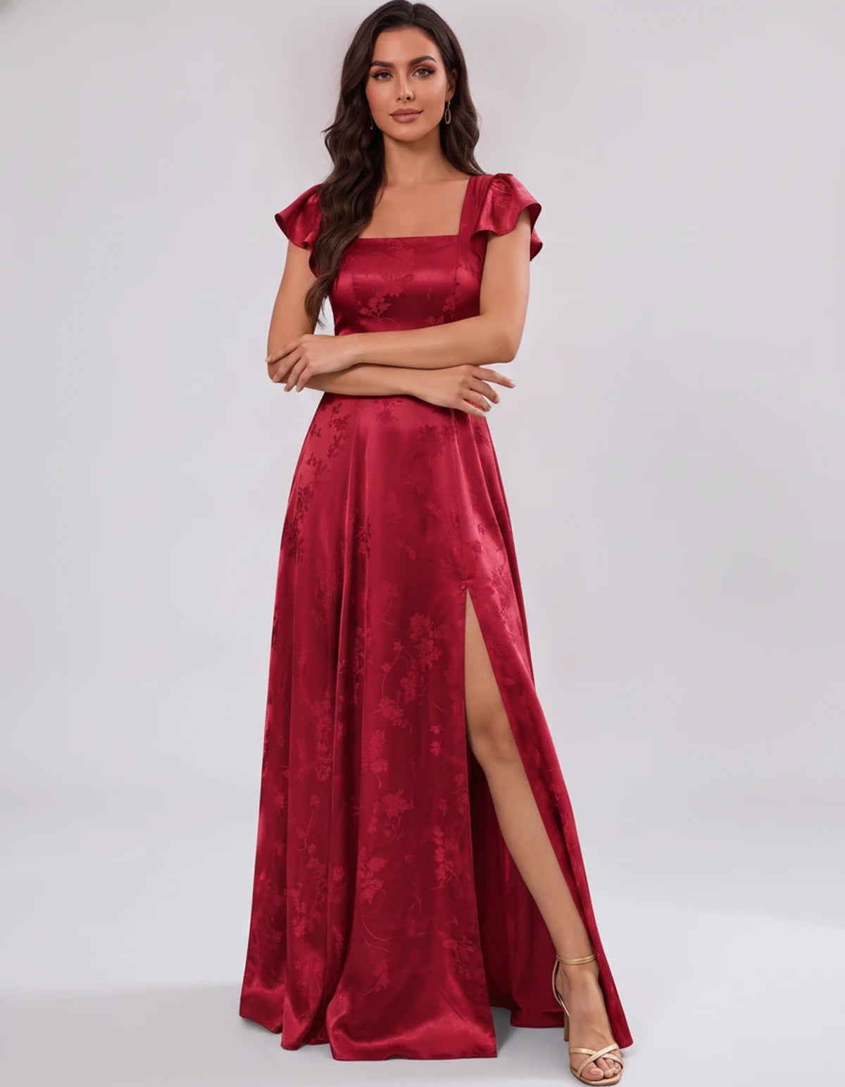 Faustine Maxi Dresses — Red | SKU: RB-9d1e4b-red-2,RB-9d1e4b-red-4,RB-9d1e4b-red-6,RB-9d1e4b-red-8,RB-9d1e4b-red-10,RB-9d1e4b-red-12,RB-9d1e4b-red-14,RB-9d1e4b-red-16,RB-9d1e4b-red-16W,RB-9d1e4b-red-18W,RB-9d1e4b-red-20W,RB-9d1e4b-red-22W