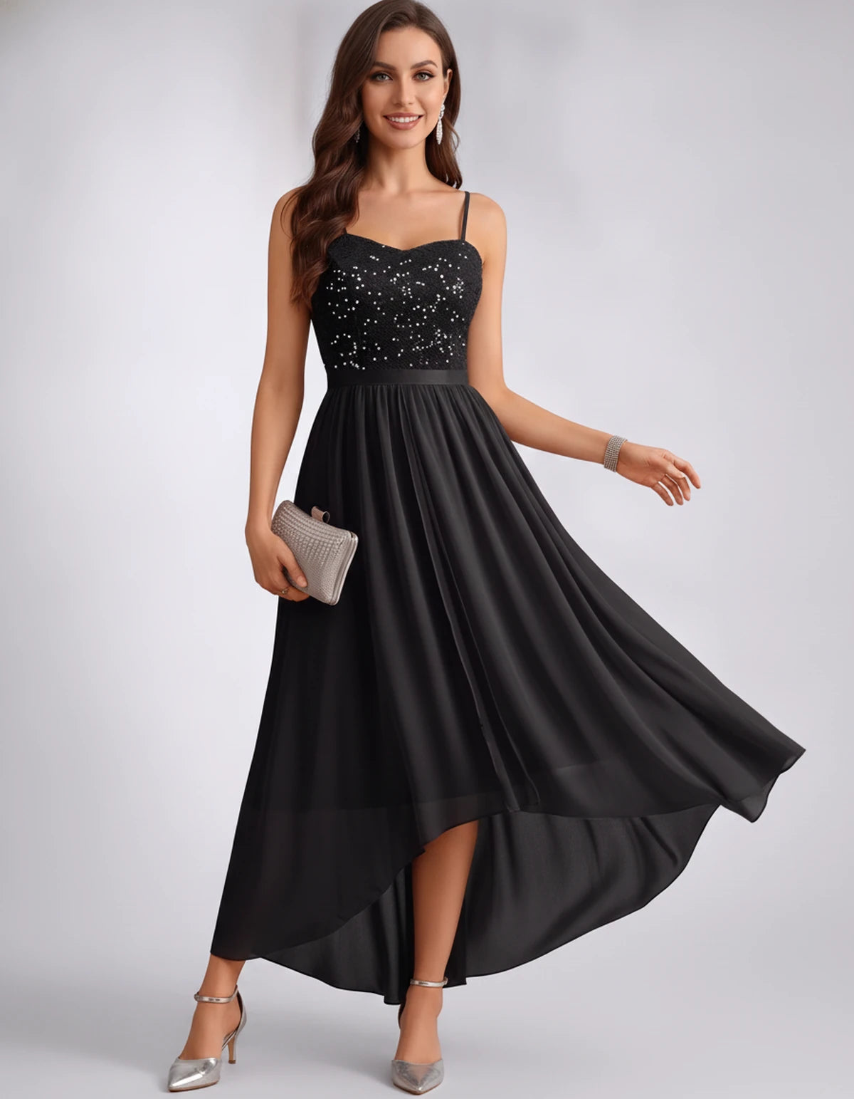 Fenella Maxi Dresses — Sequin Black | SKU: RB-9d0d36-sequinbe-2,RB-9d0d36-sequinbe-4,RB-9d0d36-sequinbe-6,RB-9d0d36-sequinbe-8,RB-9d0d36-sequinbe-10,RB-9d0d36-sequinbe-12,RB-9d0d36-sequinbe-14,RB-9d0d36-sequinbe-16,RB-9d0d36-sequinbe-16W,RB-9d0d36-sequinbe-18W,RB-9d0d36-sequinbe-20W,RB-9d0d36-sequinbe-22W