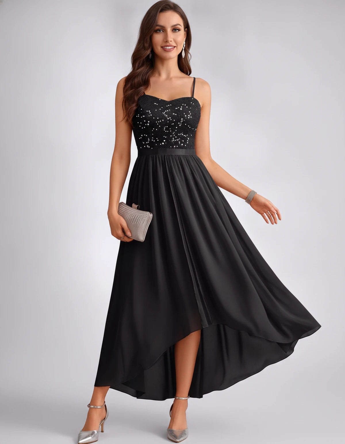 Fenella Maxi Dresses — Sequin Black | SKU: RB-9d0d36-sequinbe-2,RB-9d0d36-sequinbe-4,RB-9d0d36-sequinbe-6,RB-9d0d36-sequinbe-8,RB-9d0d36-sequinbe-10,RB-9d0d36-sequinbe-12,RB-9d0d36-sequinbe-14,RB-9d0d36-sequinbe-16,RB-9d0d36-sequinbe-16W,RB-9d0d36-sequinbe-18W,RB-9d0d36-sequinbe-20W,RB-9d0d36-sequinbe-22W