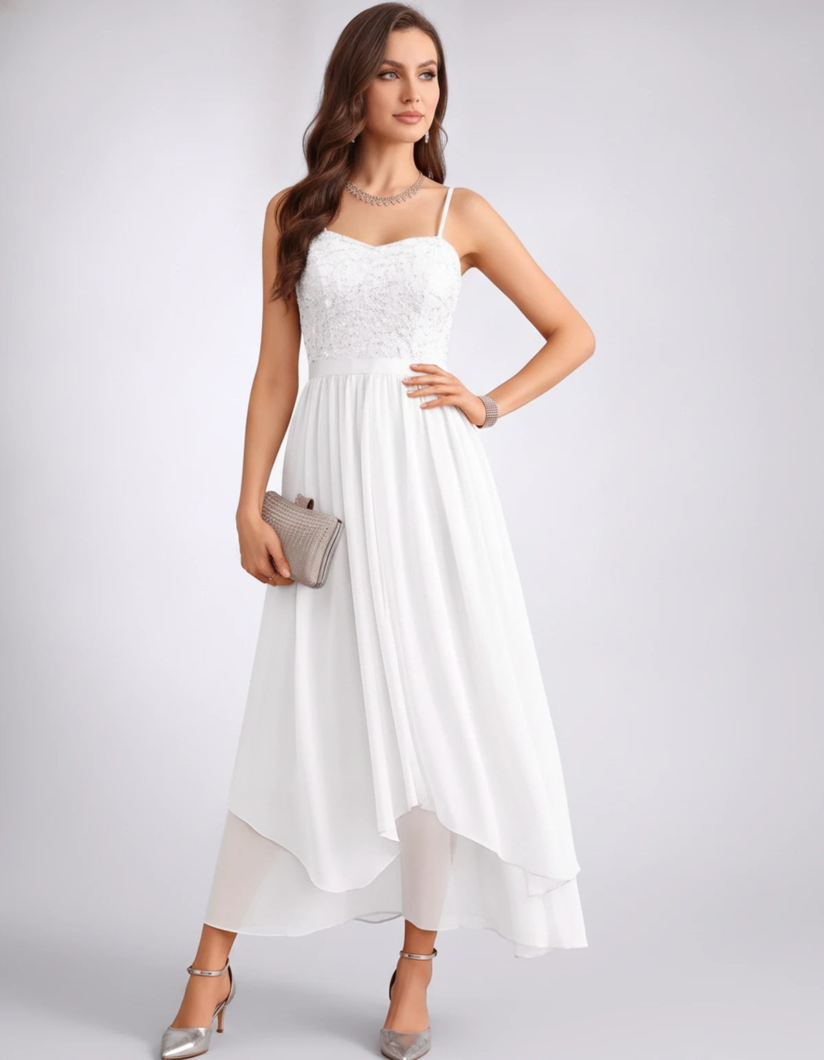 Fenella Maxi Dresses — Sequin White | SKU: RB-9d0d36-sequin92-2,RB-9d0d36-sequin92-4,RB-9d0d36-sequin92-6,RB-9d0d36-sequin92-8,RB-9d0d36-sequin92-10,RB-9d0d36-sequin92-12,RB-9d0d36-sequin92-14,RB-9d0d36-sequin92-16,RB-9d0d36-sequin92-16W,RB-9d0d36-sequin92-18W,RB-9d0d36-sequin92-20W,RB-9d0d36-sequin92-22W