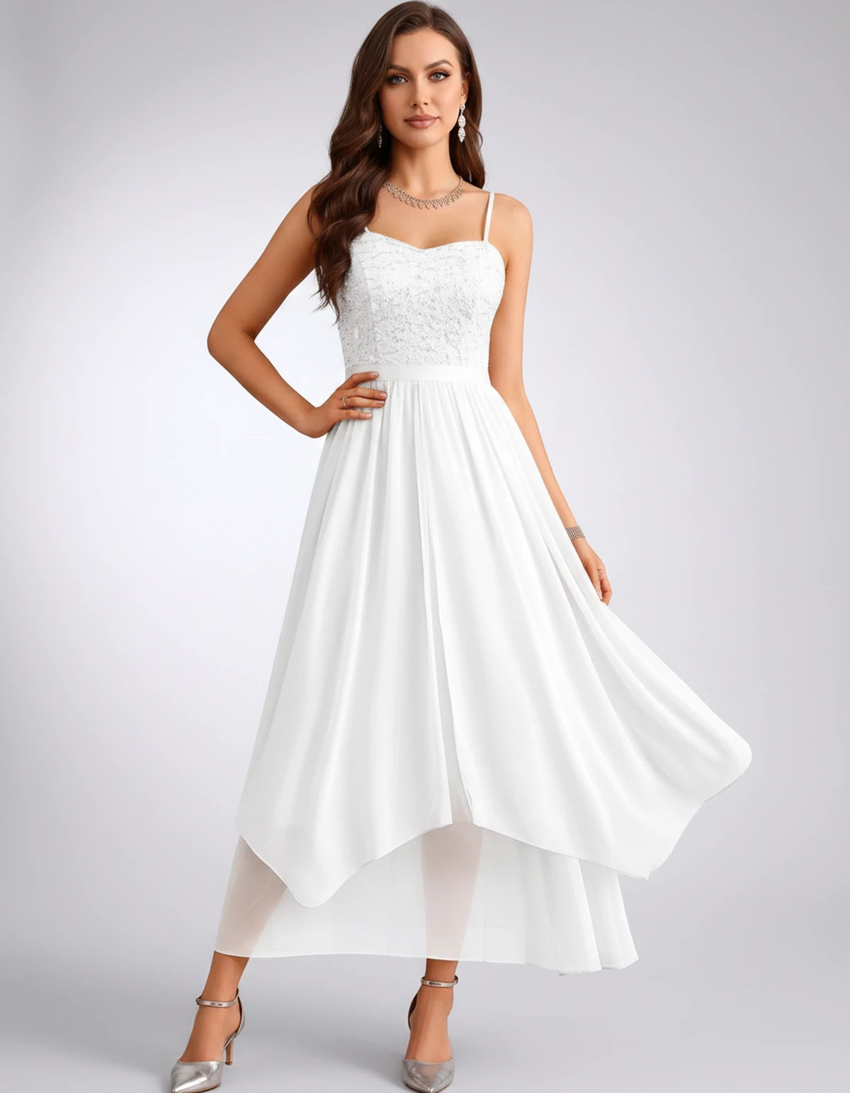 Fenella Maxi Dresses — Sequin White | SKU: RB-9d0d36-sequin92-2,RB-9d0d36-sequin92-4,RB-9d0d36-sequin92-6,RB-9d0d36-sequin92-8,RB-9d0d36-sequin92-10,RB-9d0d36-sequin92-12,RB-9d0d36-sequin92-14,RB-9d0d36-sequin92-16,RB-9d0d36-sequin92-16W,RB-9d0d36-sequin92-18W,RB-9d0d36-sequin92-20W,RB-9d0d36-sequin92-22W