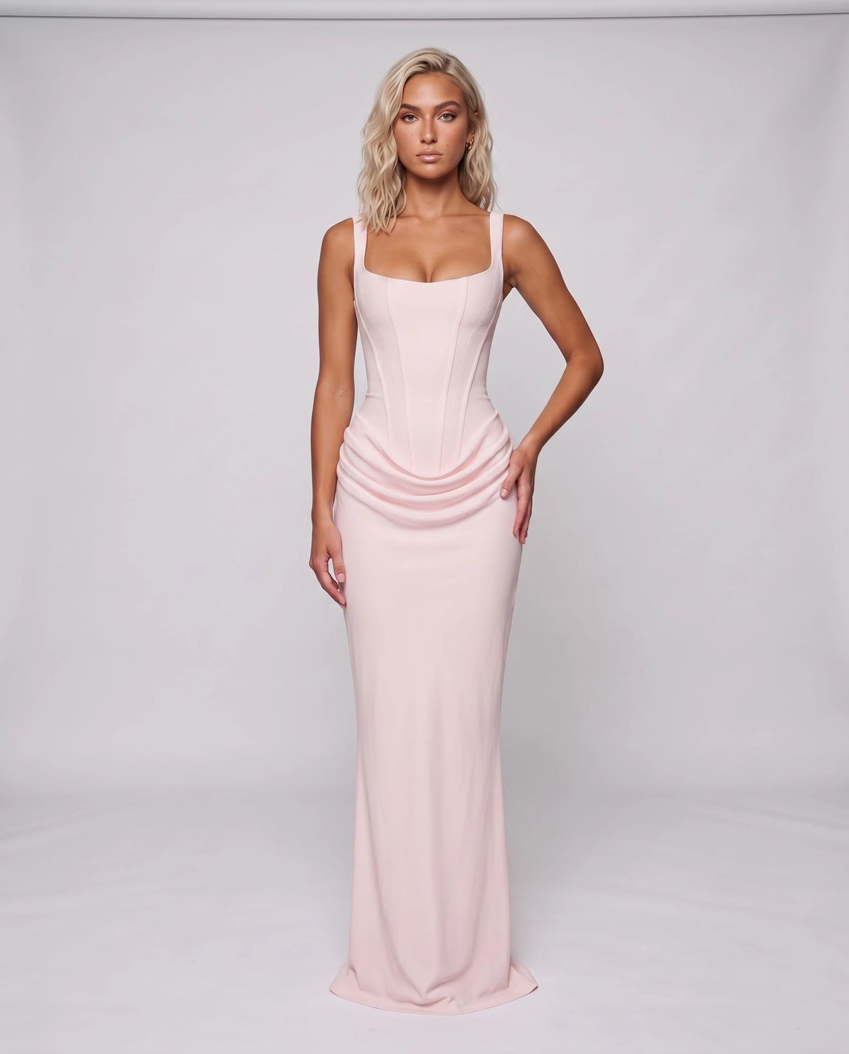 Fennelle Maxi Dresses — Pink | SKU: RB-aee9d2-pink-XS,RB-aee9d2-pink-S,RB-aee9d2-pink-M,RB-aee9d2-pink-L