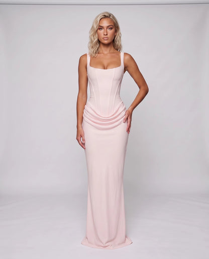 Fennelle Maxi Dresses — Pink | SKU: RB-aee9d2-pink-XS,RB-aee9d2-pink-S,RB-aee9d2-pink-M,RB-aee9d2-pink-L