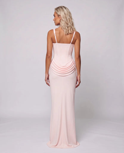 Fennelle Maxi Dresses — Pink | SKU: RB-aee9d2-pink-XS,RB-aee9d2-pink-S,RB-aee9d2-pink-M,RB-aee9d2-pink-L