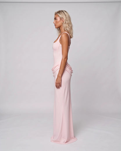 Fennelle Maxi Dresses — Pink | SKU: RB-aee9d2-pink-XS,RB-aee9d2-pink-S,RB-aee9d2-pink-M,RB-aee9d2-pink-L