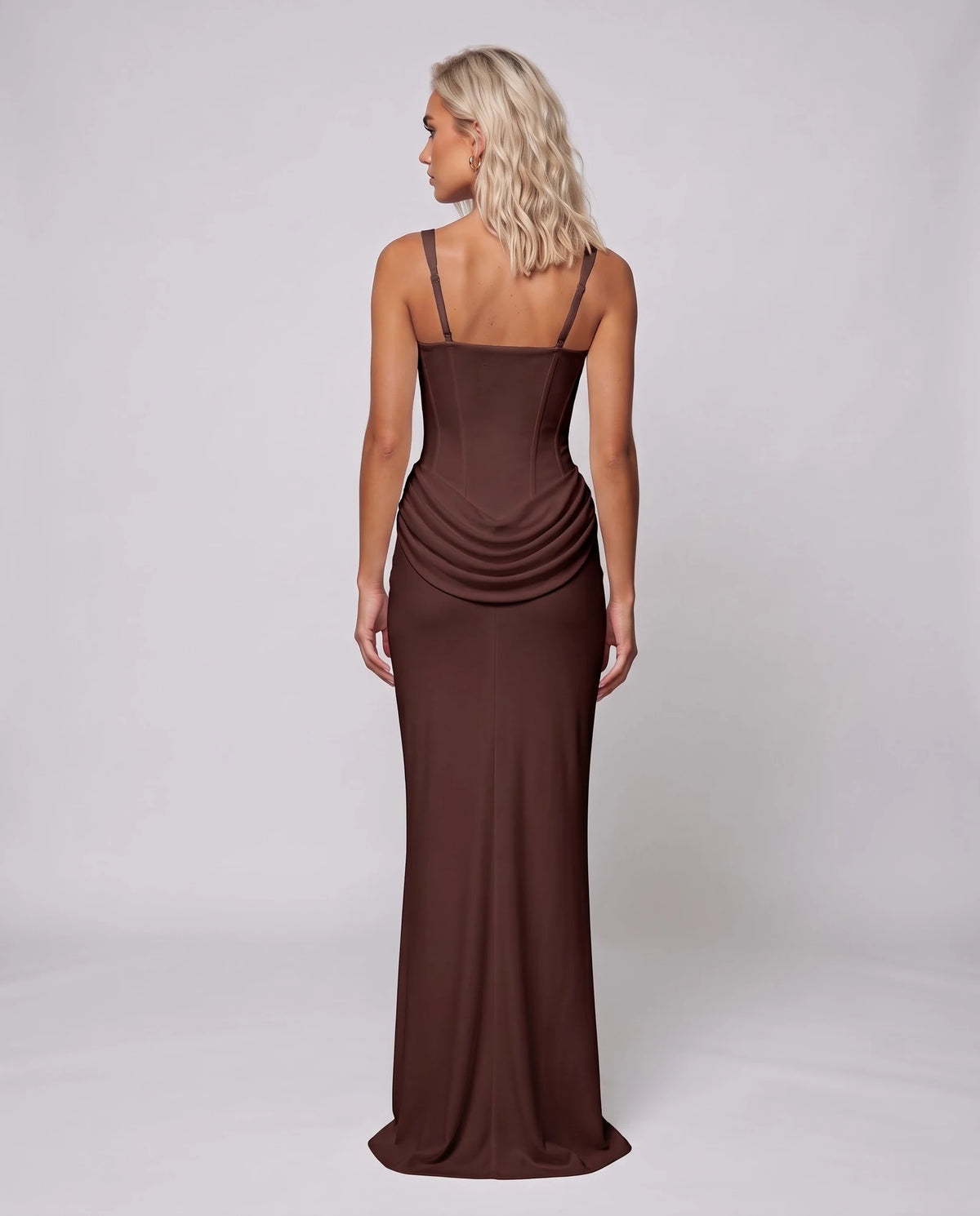 Fennelle Maxi Dresses — Brown | SKU: RB-aee9d2-brown-XS,RB-aee9d2-brown-S,RB-aee9d2-brown-M,RB-aee9d2-brown-L