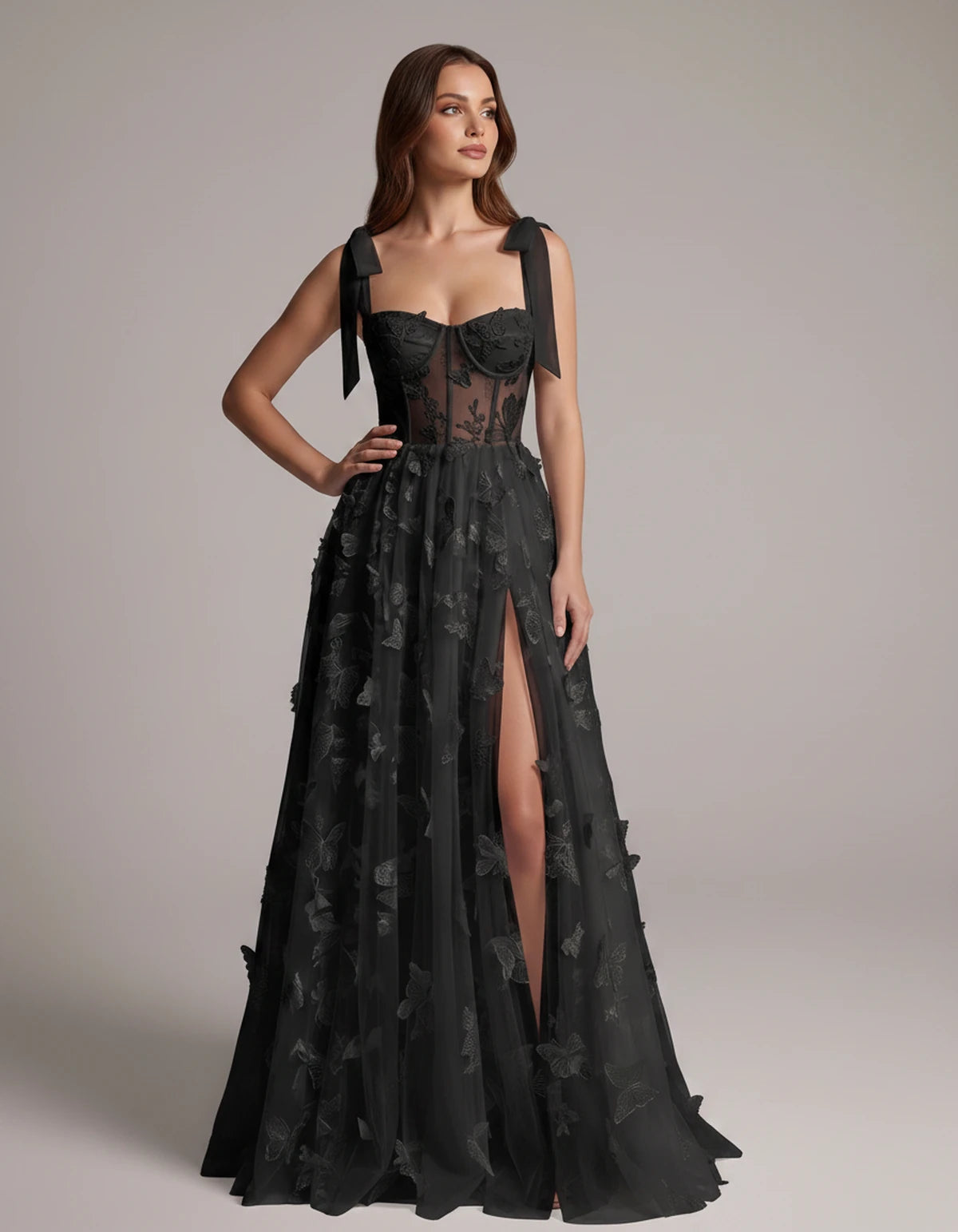 Fialka Maxi Dresses — Black | SKU: RB-2aa74f-black-2,RB-2aa74f-black-4,RB-2aa74f-black-6,RB-2aa74f-black-8,RB-2aa74f-black-10,RB-2aa74f-black-12,RB-2aa74f-black-14,RB-2aa74f-black-16,RB-2aa74f-black-16W,RB-2aa74f-black-18W,RB-2aa74f-black-20W,RB-2aa74f-black-22W