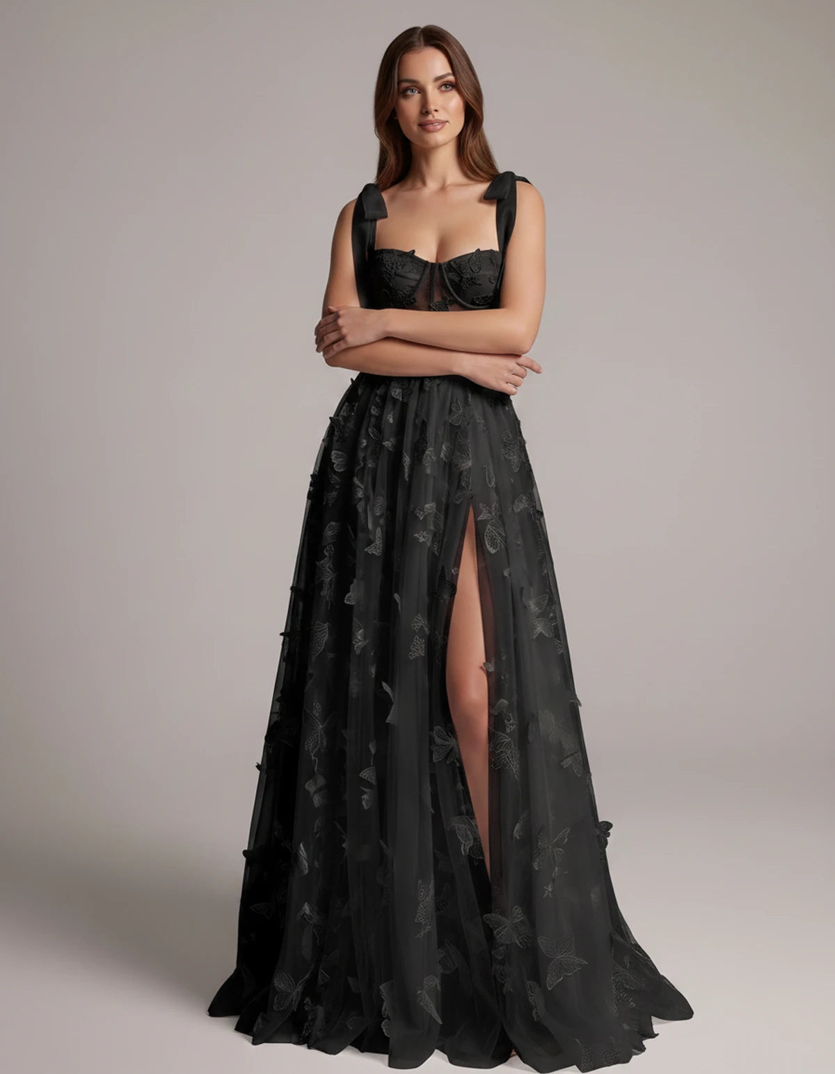 Fialka Maxi Dresses — Black | SKU: RB-2aa74f-black-2,RB-2aa74f-black-4,RB-2aa74f-black-6,RB-2aa74f-black-8,RB-2aa74f-black-10,RB-2aa74f-black-12,RB-2aa74f-black-14,RB-2aa74f-black-16,RB-2aa74f-black-16W,RB-2aa74f-black-18W,RB-2aa74f-black-20W,RB-2aa74f-black-22W
