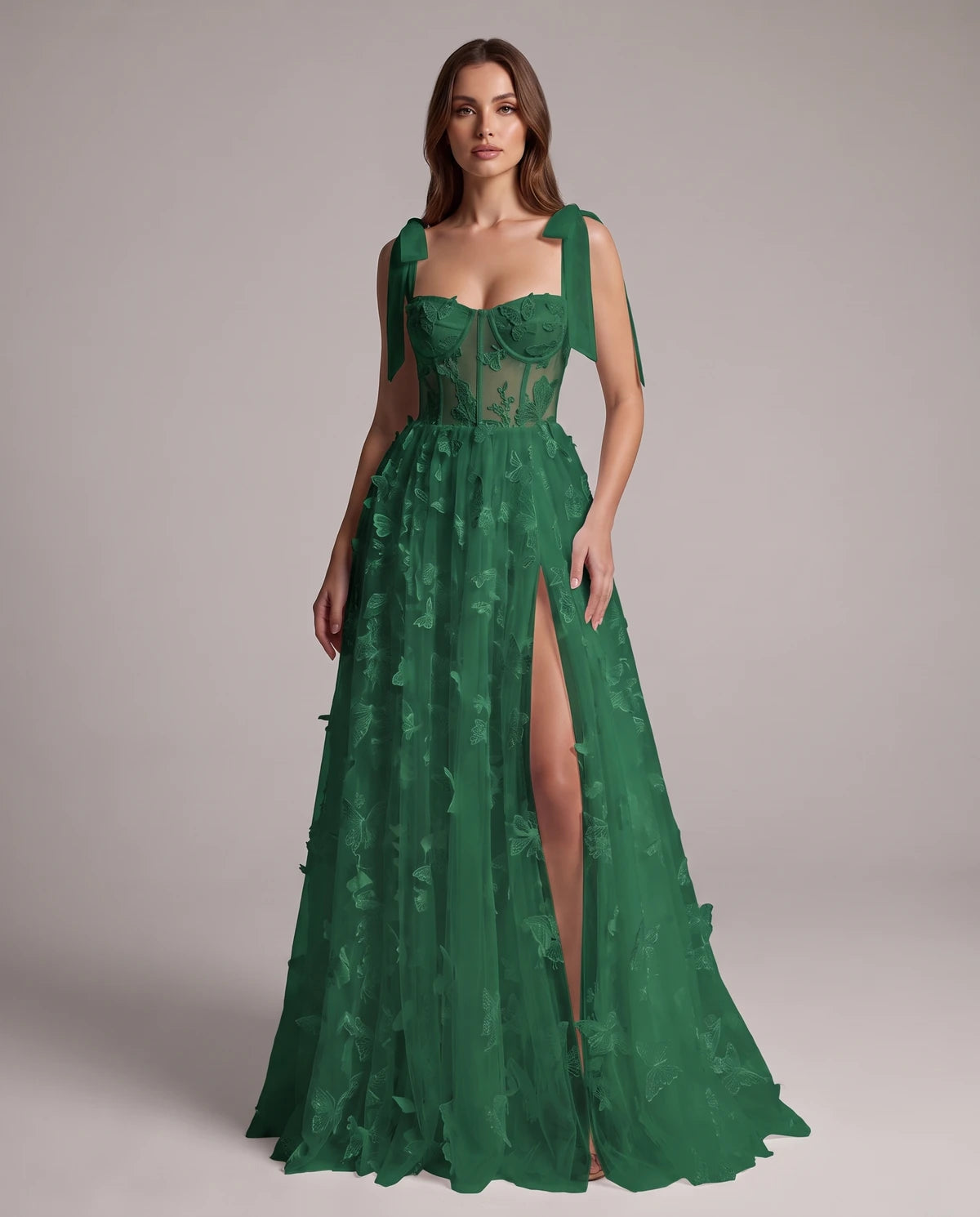Fialka Maxi Dresses — Emerald