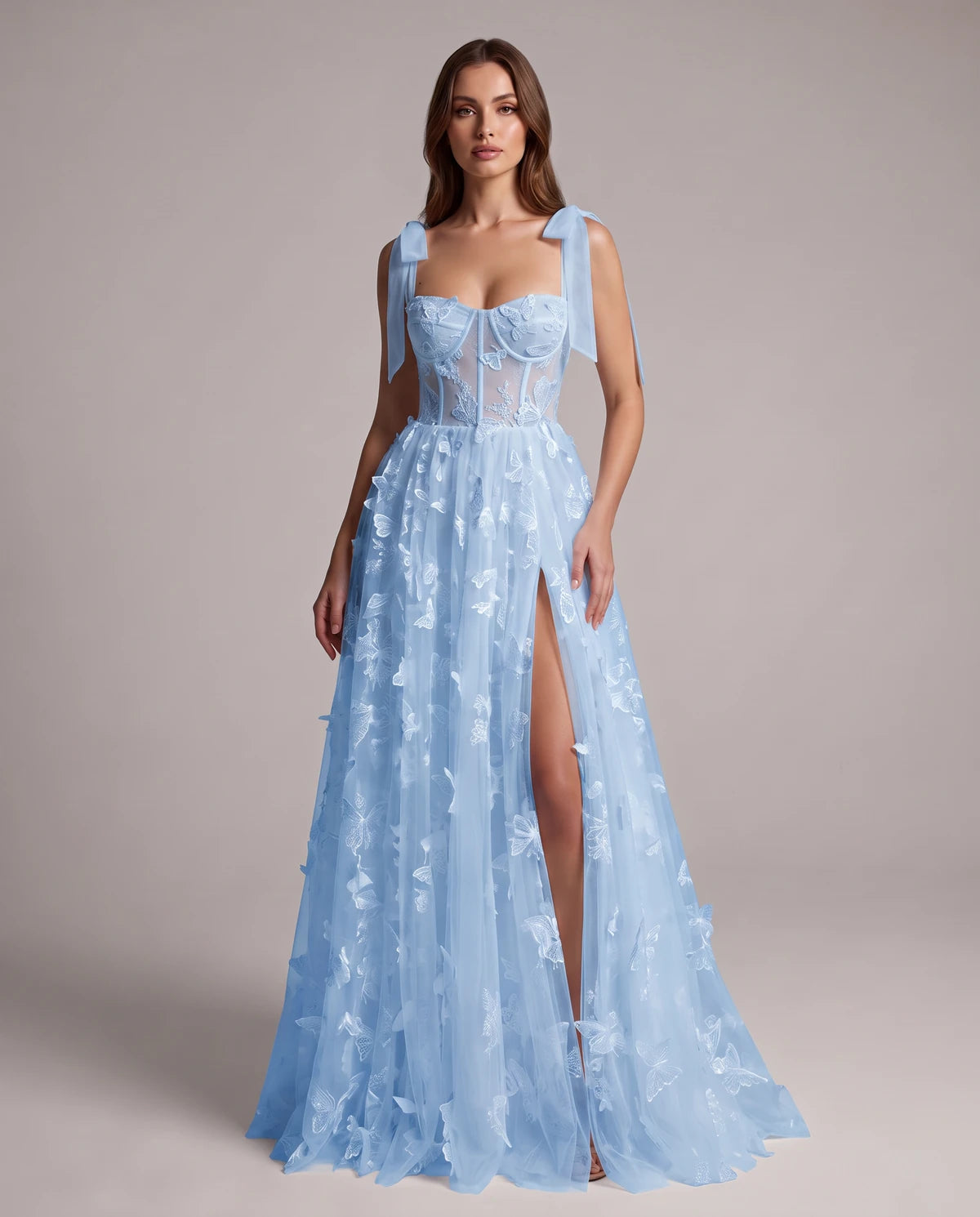 Fialka Maxi Dresses — Light Blue