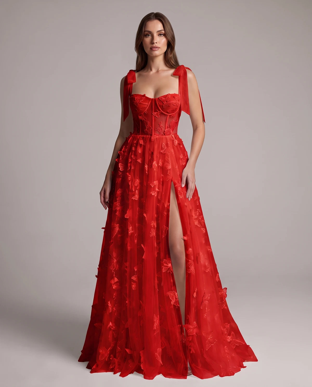 Fialka Maxi Dresses — Red
