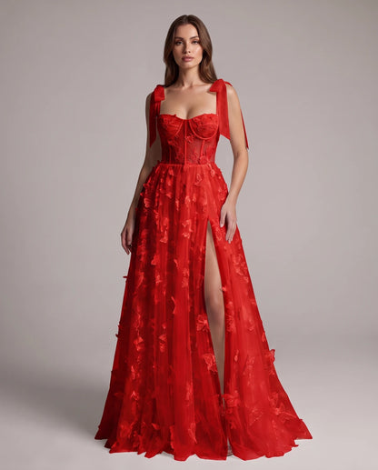 Fialka Maxi Dresses — Red