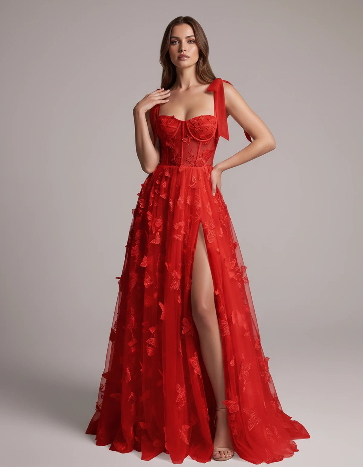 Fialka Maxi Dresses — Red | SKU: RB-2aa74f-red-2,RB-2aa74f-red-4,RB-2aa74f-red-6,RB-2aa74f-red-8,RB-2aa74f-red-10,RB-2aa74f-red-12,RB-2aa74f-red-14,RB-2aa74f-red-16,RB-2aa74f-red-16W,RB-2aa74f-red-18W,RB-2aa74f-red-20W,RB-2aa74f-red-22W