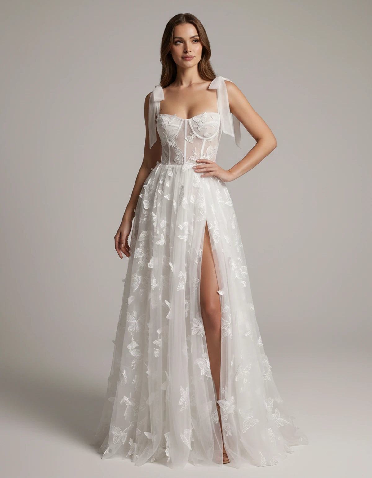 Fialka Maxi Dresses — White | SKU: RB-2aa74f-white-2,RB-2aa74f-white-4,RB-2aa74f-white-6,RB-2aa74f-white-8,RB-2aa74f-white-10,RB-2aa74f-white-12,RB-2aa74f-white-14,RB-2aa74f-white-16,RB-2aa74f-white-16W,RB-2aa74f-white-18W,RB-2aa74f-white-20W,RB-2aa74f-white-22W