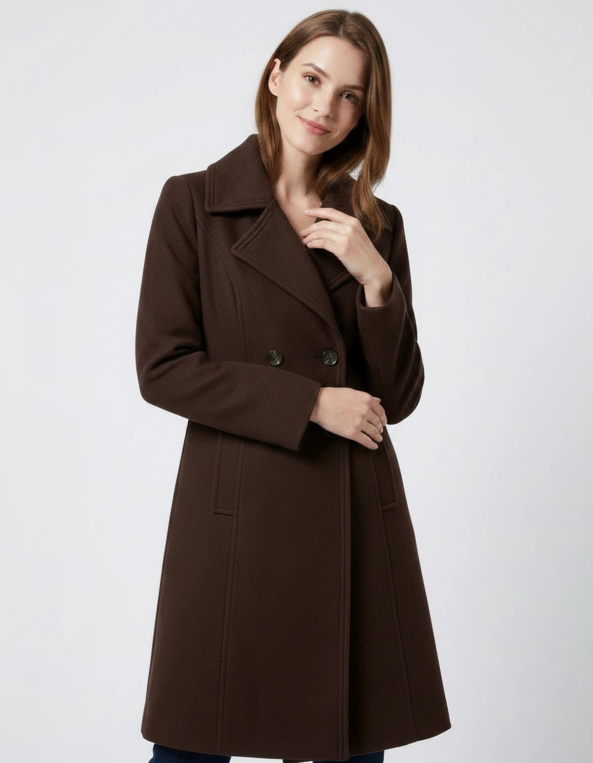 Fiammetta Jackets — Coffee | SKU: RB-a03539-coffee-XS,RB-a03539-coffee-S,RB-a03539-coffee-M,RB-a03539-coffee-L,RB-a03539-coffee-XL,RB-a03539-coffee-2XL