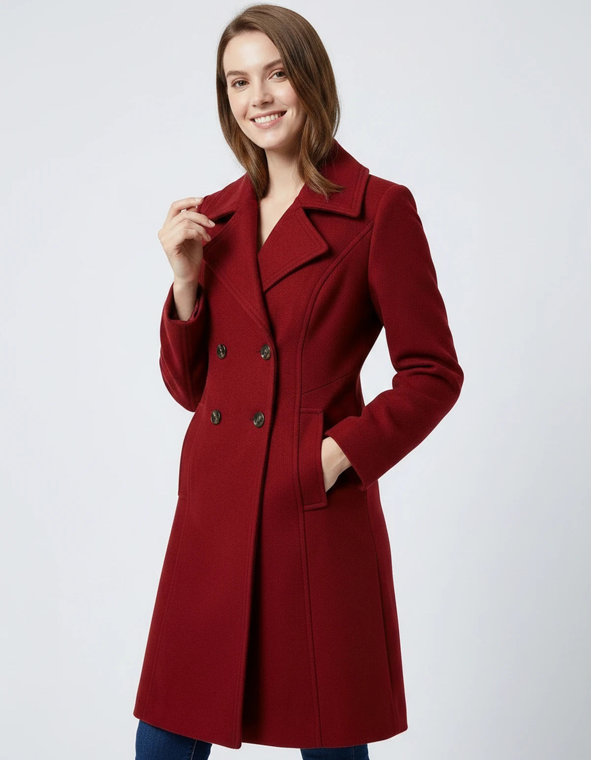 Fiammetta Jackets — Red | SKU: RB-a03539-red-XS,RB-a03539-red-S,RB-a03539-red-M,RB-a03539-red-L,RB-a03539-red-XL,RB-a03539-red-2XL