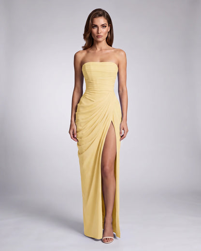 Filomena Maxi Dresses — Pale Yellow
