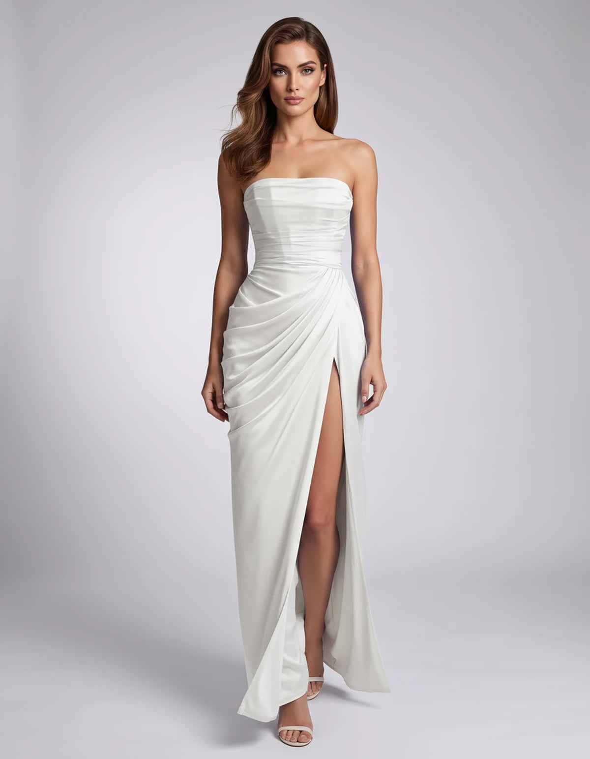 Filomena Maxi Dresses — White | SKU: RB-0ac4e4-white-XS,RB-0ac4e4-white-S,RB-0ac4e4-white-M,RB-0ac4e4-white-L,RB-0ac4e4-white-XL,RB-0ac4e4-white-2XL
