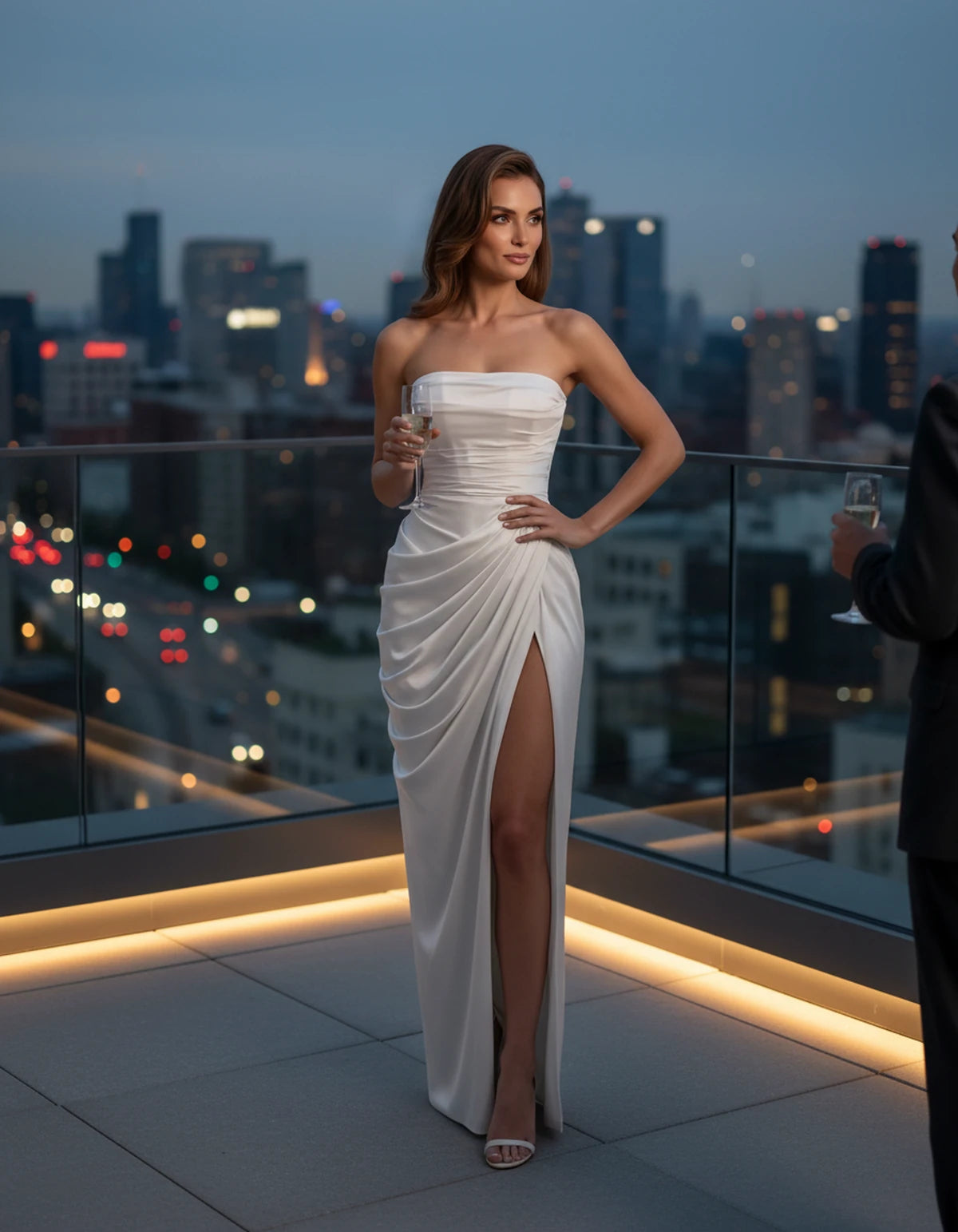 Filomena Maxi Dresses — White | SKU: RB-0ac4e4-white-XS,RB-0ac4e4-white-S,RB-0ac4e4-white-M,RB-0ac4e4-white-L,RB-0ac4e4-white-XL,RB-0ac4e4-white-2XL