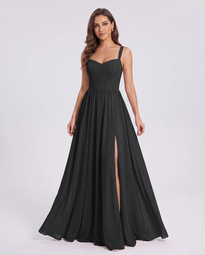 Firenze Maxi Dresses — Black