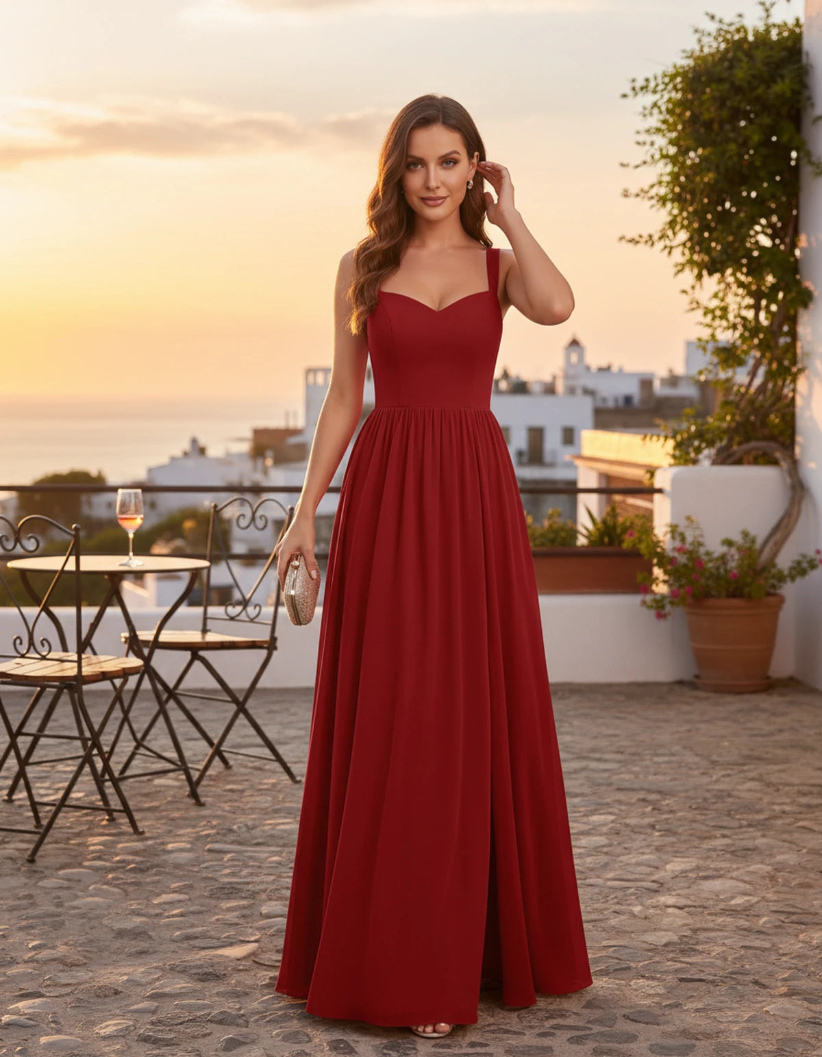 Firenze Maxi Dresses — Red | SKU: RB-2120bc-red-2,RB-2120bc-red-4,RB-2120bc-red-6,RB-2120bc-red-8,RB-2120bc-red-10,RB-2120bc-red-12,RB-2120bc-red-14,RB-2120bc-red-16,RB-2120bc-red-16W,RB-2120bc-red-18W,RB-2120bc-red-20W,RB-2120bc-red-22W