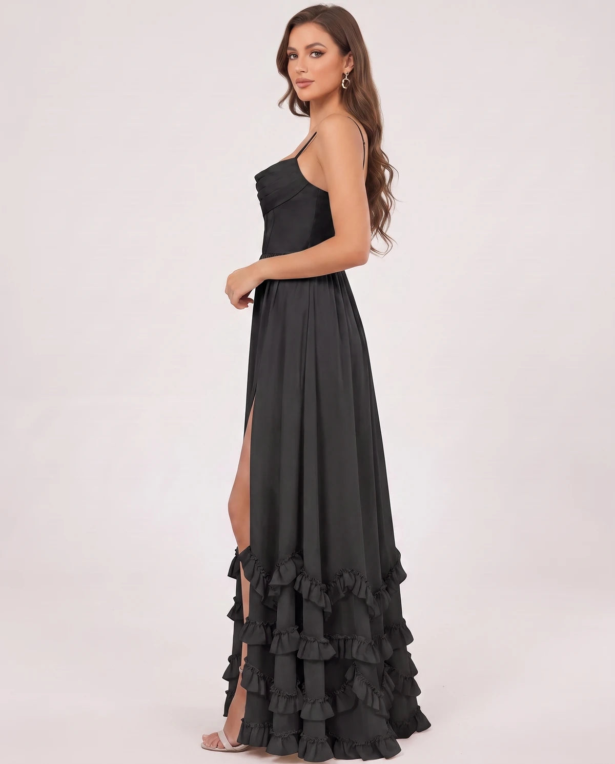 Fjora Maxi Dresses — Black | SKU: RB-2e3861-black-2,RB-2e3861-black-4,RB-2e3861-black-6,RB-2e3861-black-8,RB-2e3861-black-10,RB-2e3861-black-12,RB-2e3861-black-14,RB-2e3861-black-16,RB-2e3861-black-16W,RB-2e3861-black-18W,RB-2e3861-black-20W,RB-2e3861-black-22W