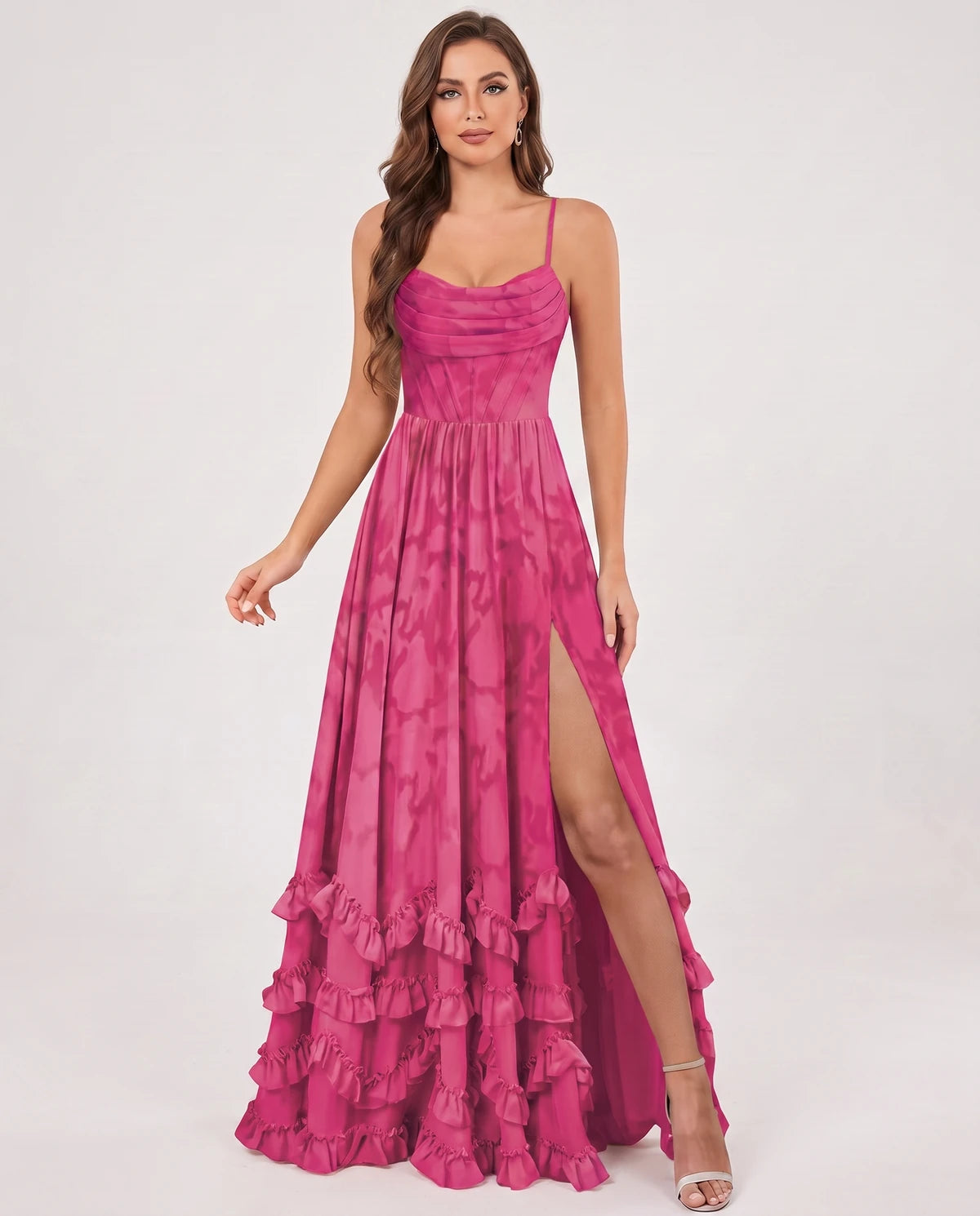 Fjora Maxi Dresses — Hot Pink