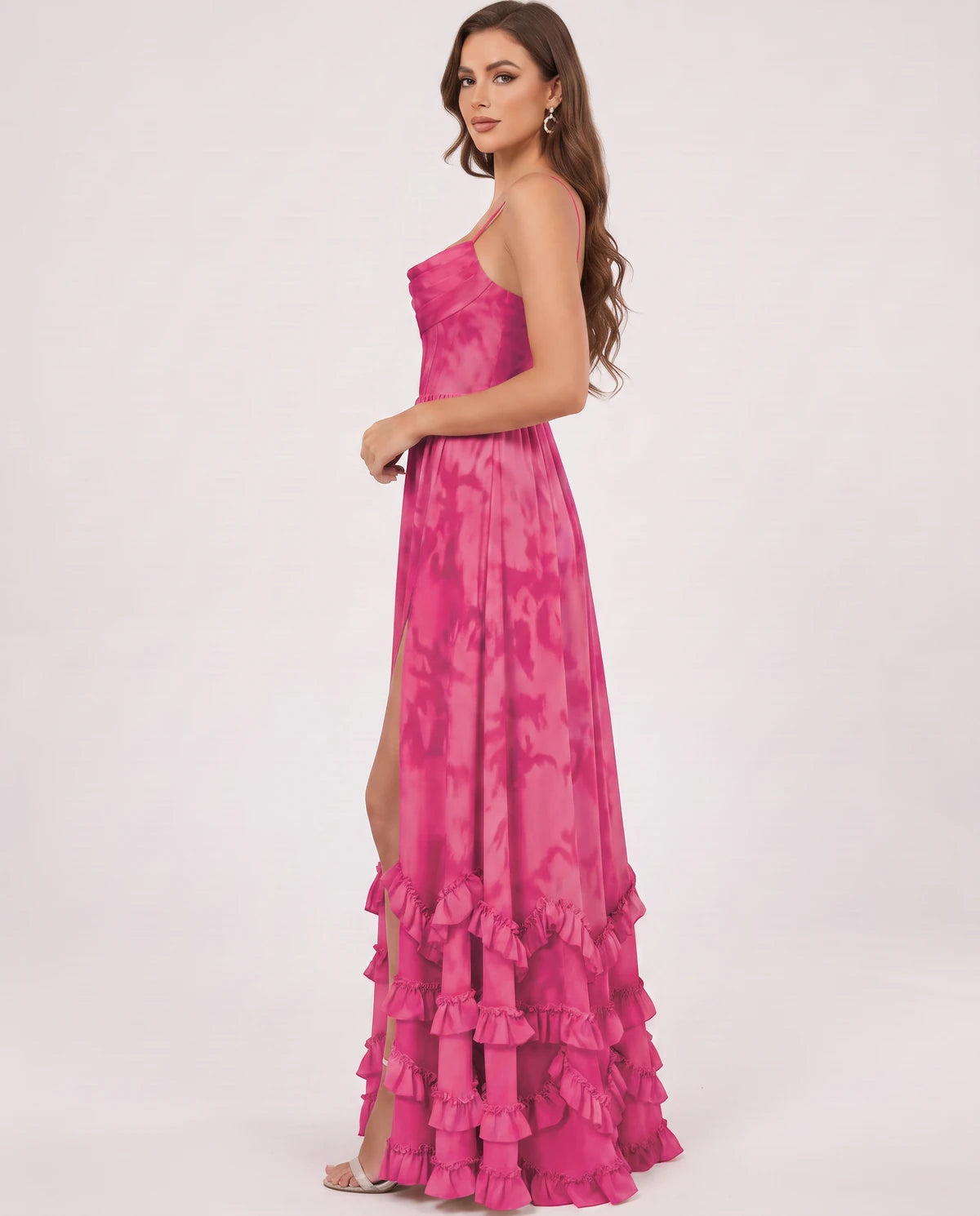 Fjora Maxi Dresses — Hot Pink | SKU: RB-2e3861-hotpink-2,RB-2e3861-hotpink-4,RB-2e3861-hotpink-6,RB-2e3861-hotpink-8,RB-2e3861-hotpink-10,RB-2e3861-hotpink-12,RB-2e3861-hotpink-14,RB-2e3861-hotpink-16,RB-2e3861-hotpink-16W,RB-2e3861-hotpink-18W,RB-2e3861-hotpink-20W,RB-2e3861-hotpink-22W