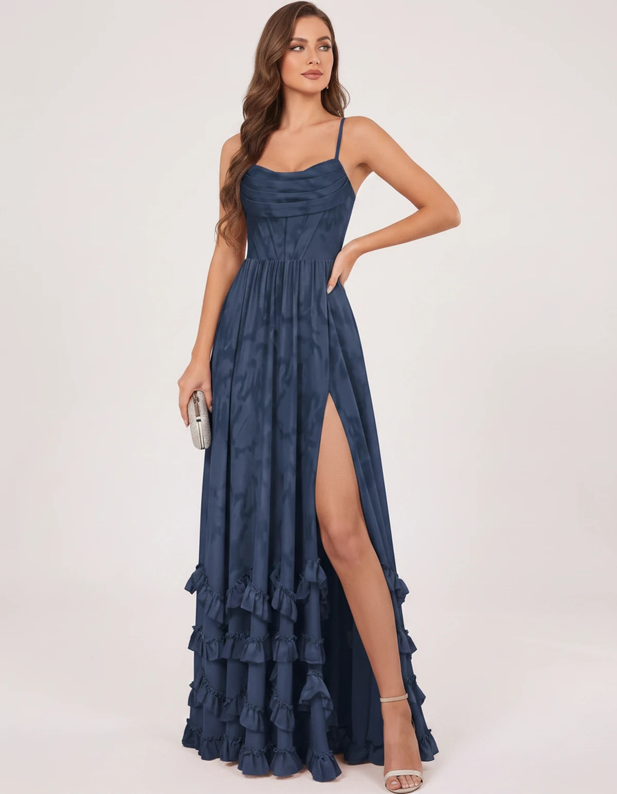Fjora Maxi Dresses — Navy | SKU: RB-2e3861-navy-2,RB-2e3861-navy-4,RB-2e3861-navy-6,RB-2e3861-navy-8,RB-2e3861-navy-10,RB-2e3861-navy-12,RB-2e3861-navy-14,RB-2e3861-navy-16,RB-2e3861-navy-16W,RB-2e3861-navy-18W,RB-2e3861-navy-20W,RB-2e3861-navy-22W