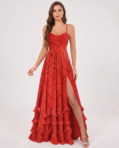 Fjora Maxi Dresses — Red