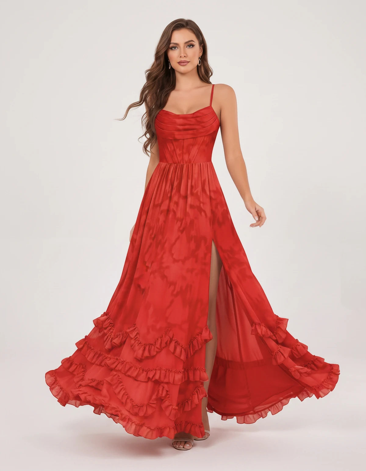 Fjora Maxi Dresses — Red | SKU: RB-2e3861-red-2,RB-2e3861-red-4,RB-2e3861-red-6,RB-2e3861-red-8,RB-2e3861-red-10,RB-2e3861-red-12,RB-2e3861-red-14,RB-2e3861-red-16,RB-2e3861-red-16W,RB-2e3861-red-18W,RB-2e3861-red-20W,RB-2e3861-red-22W