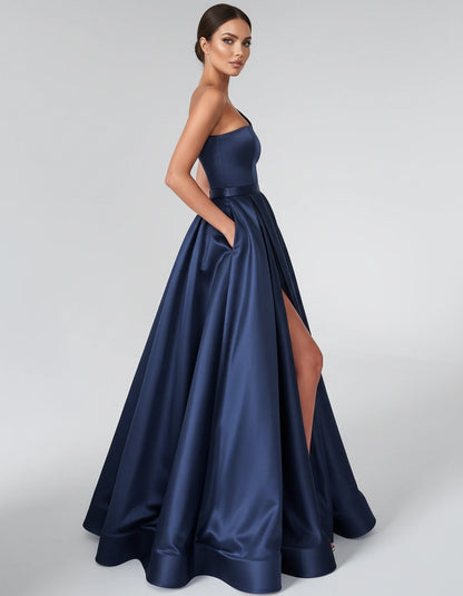 Flavienne Maxi Dresses — Navy | SKU: RB-0d31de-navy-2,RB-0d31de-navy-4,RB-0d31de-navy-6,RB-0d31de-navy-8,RB-0d31de-navy-10,RB-0d31de-navy-12,RB-0d31de-navy-14,RB-0d31de-navy-16,RB-0d31de-navy-16W,RB-0d31de-navy-18W,RB-0d31de-navy-20W,RB-0d31de-navy-22W