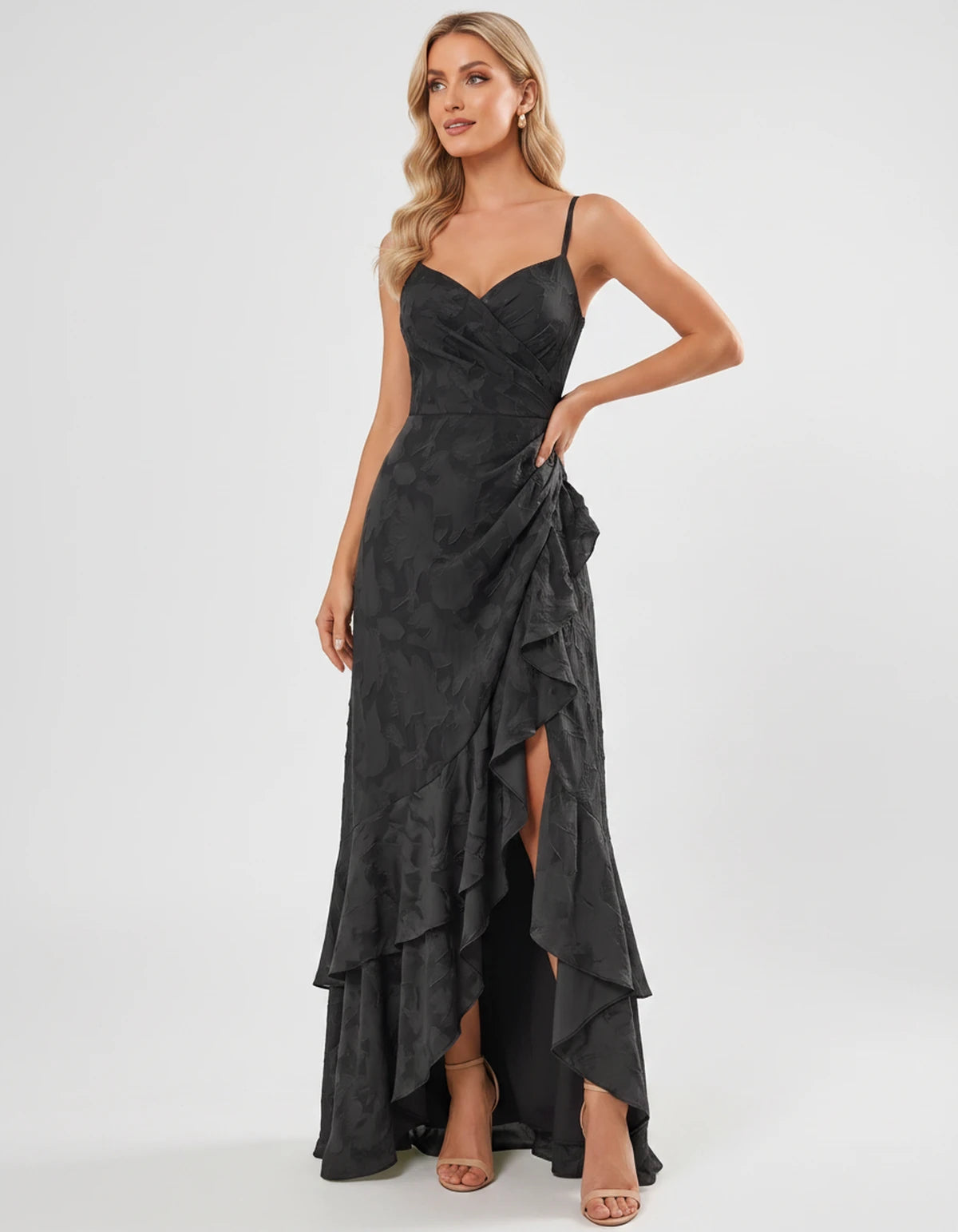 Fleurette Maxi Dresses — Black | SKU: RB-e36d8c-black-2,RB-e36d8c-black-4,RB-e36d8c-black-6,RB-e36d8c-black-8,RB-e36d8c-black-10,RB-e36d8c-black-12,RB-e36d8c-black-14,RB-e36d8c-black-16,RB-e36d8c-black-16W,RB-e36d8c-black-18W,RB-e36d8c-black-20W,RB-e36d8c-black-22W