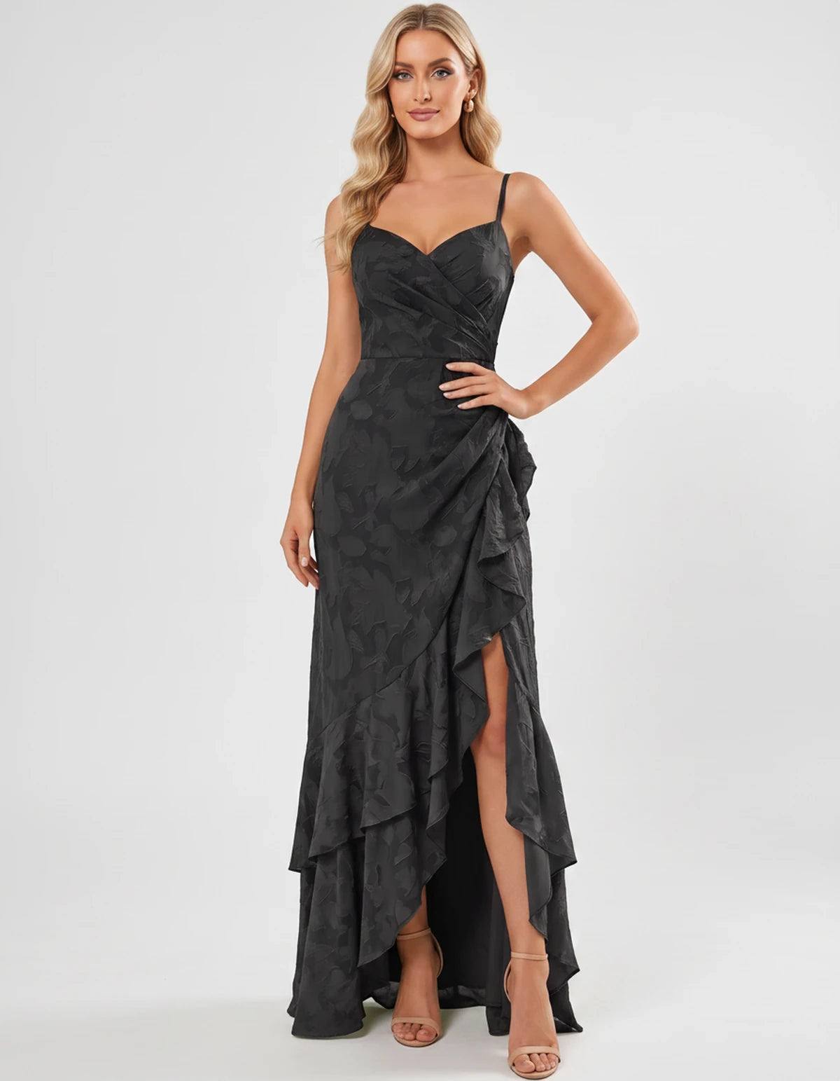 Fleurette Maxi Dresses — Black | SKU: RB-e36d8c-black-2,RB-e36d8c-black-4,RB-e36d8c-black-6,RB-e36d8c-black-8,RB-e36d8c-black-10,RB-e36d8c-black-12,RB-e36d8c-black-14,RB-e36d8c-black-16,RB-e36d8c-black-16W,RB-e36d8c-black-18W,RB-e36d8c-black-20W,RB-e36d8c-black-22W
