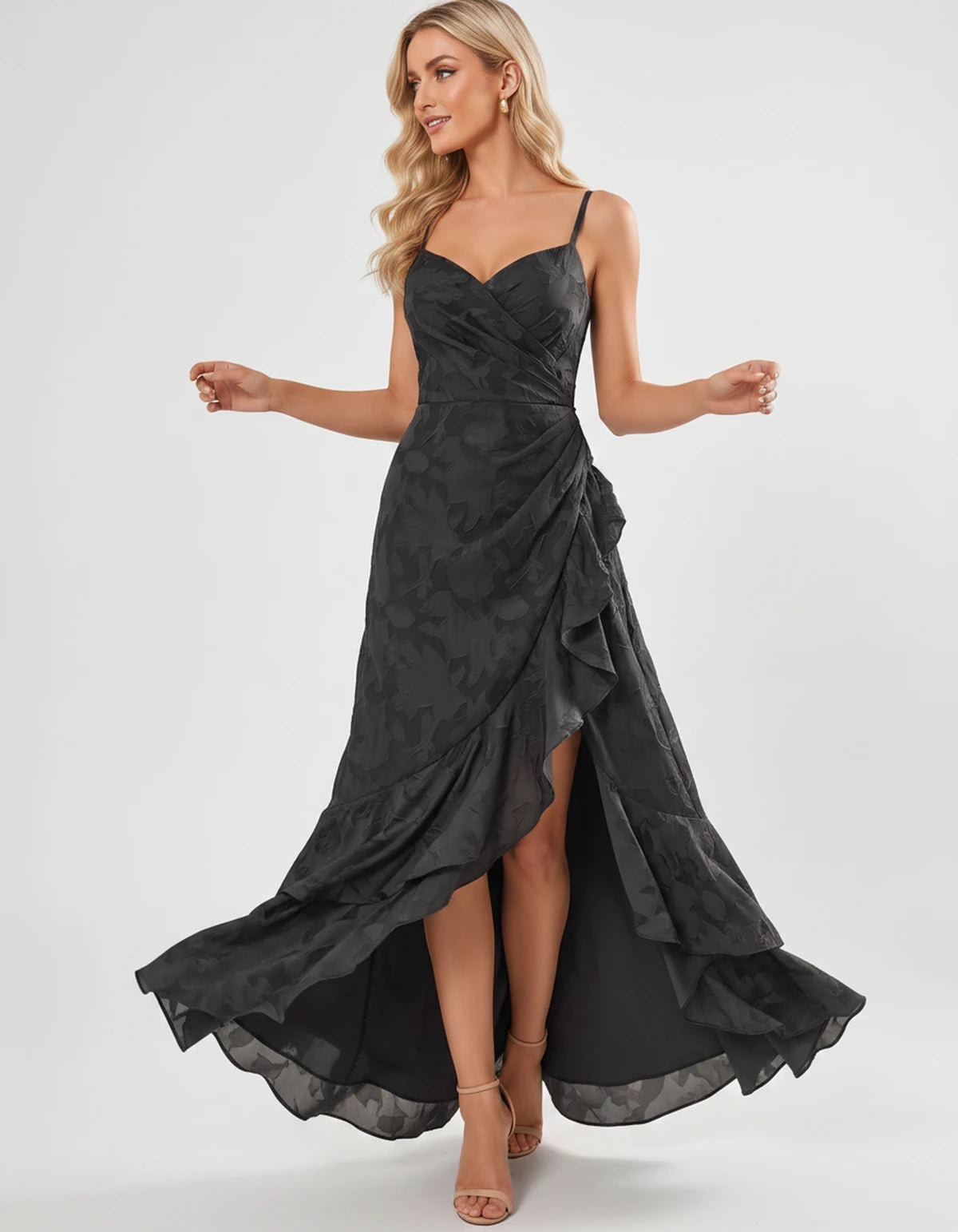 Fleurette Maxi Dresses — Black | SKU: RB-e36d8c-black-2,RB-e36d8c-black-4,RB-e36d8c-black-6,RB-e36d8c-black-8,RB-e36d8c-black-10,RB-e36d8c-black-12,RB-e36d8c-black-14,RB-e36d8c-black-16,RB-e36d8c-black-16W,RB-e36d8c-black-18W,RB-e36d8c-black-20W,RB-e36d8c-black-22W