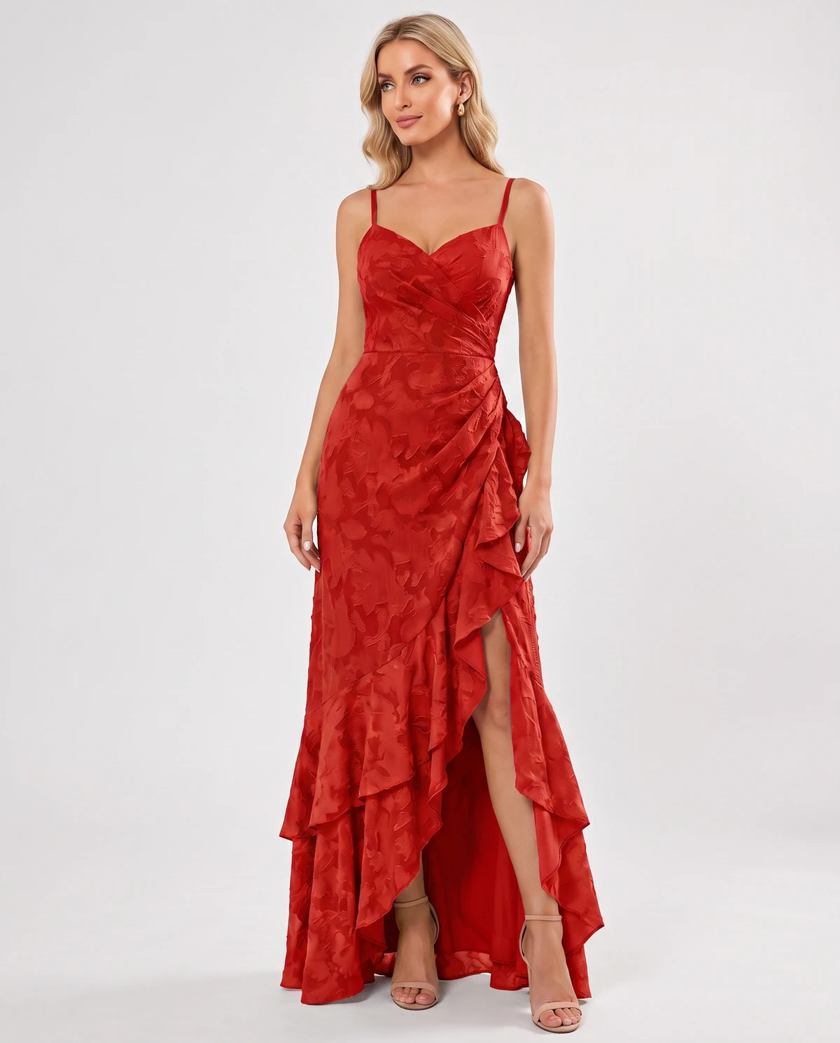 Fleurette Maxi Dresses — Red