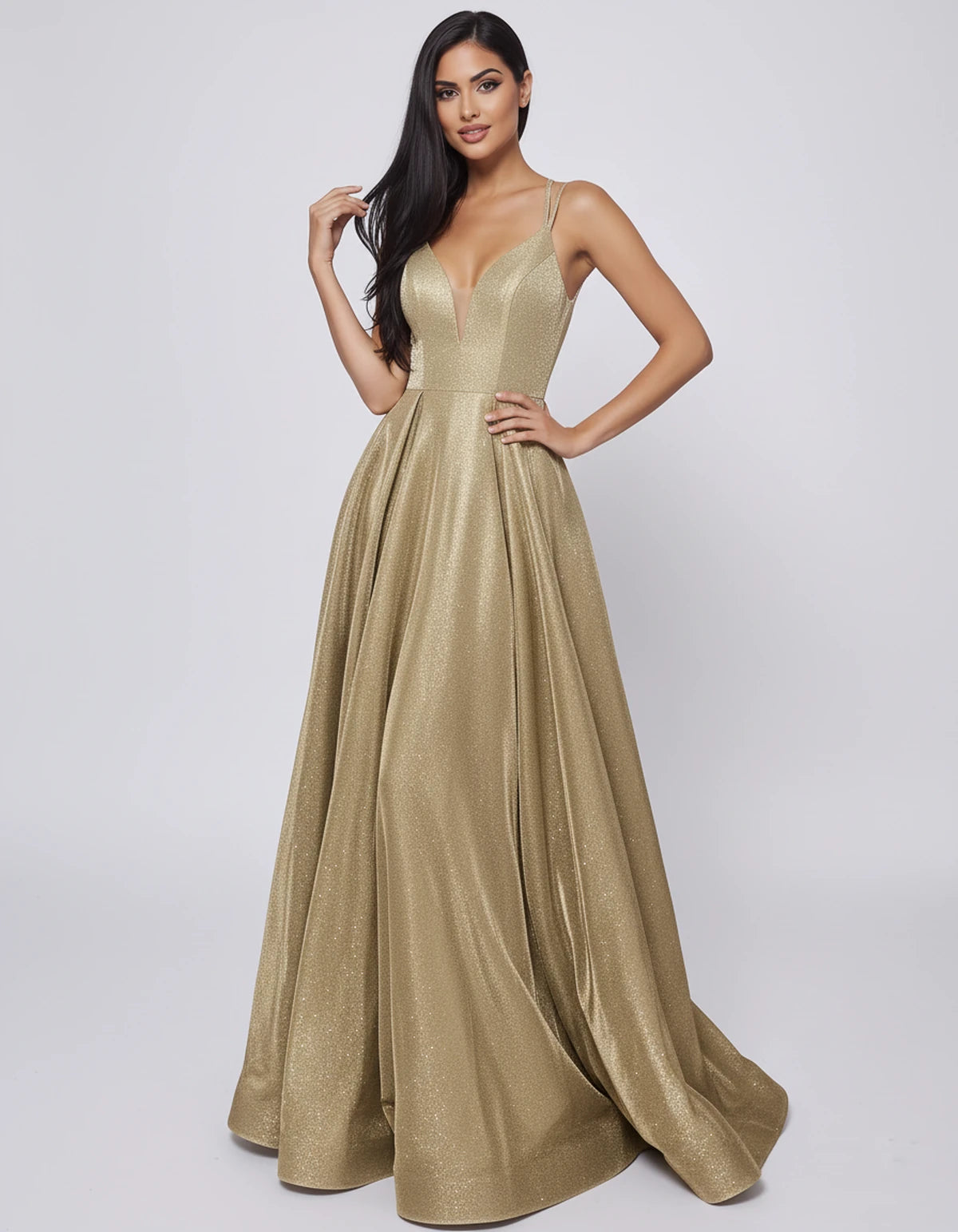 Floriane Maxi Dresses — Gold | SKU: RB-e96564-gold-2,RB-e96564-gold-4,RB-e96564-gold-6,RB-e96564-gold-8,RB-e96564-gold-10,RB-e96564-gold-12,RB-e96564-gold-14,RB-e96564-gold-16,RB-e96564-gold-16W,RB-e96564-gold-18W,RB-e96564-gold-20W,RB-e96564-gold-22W