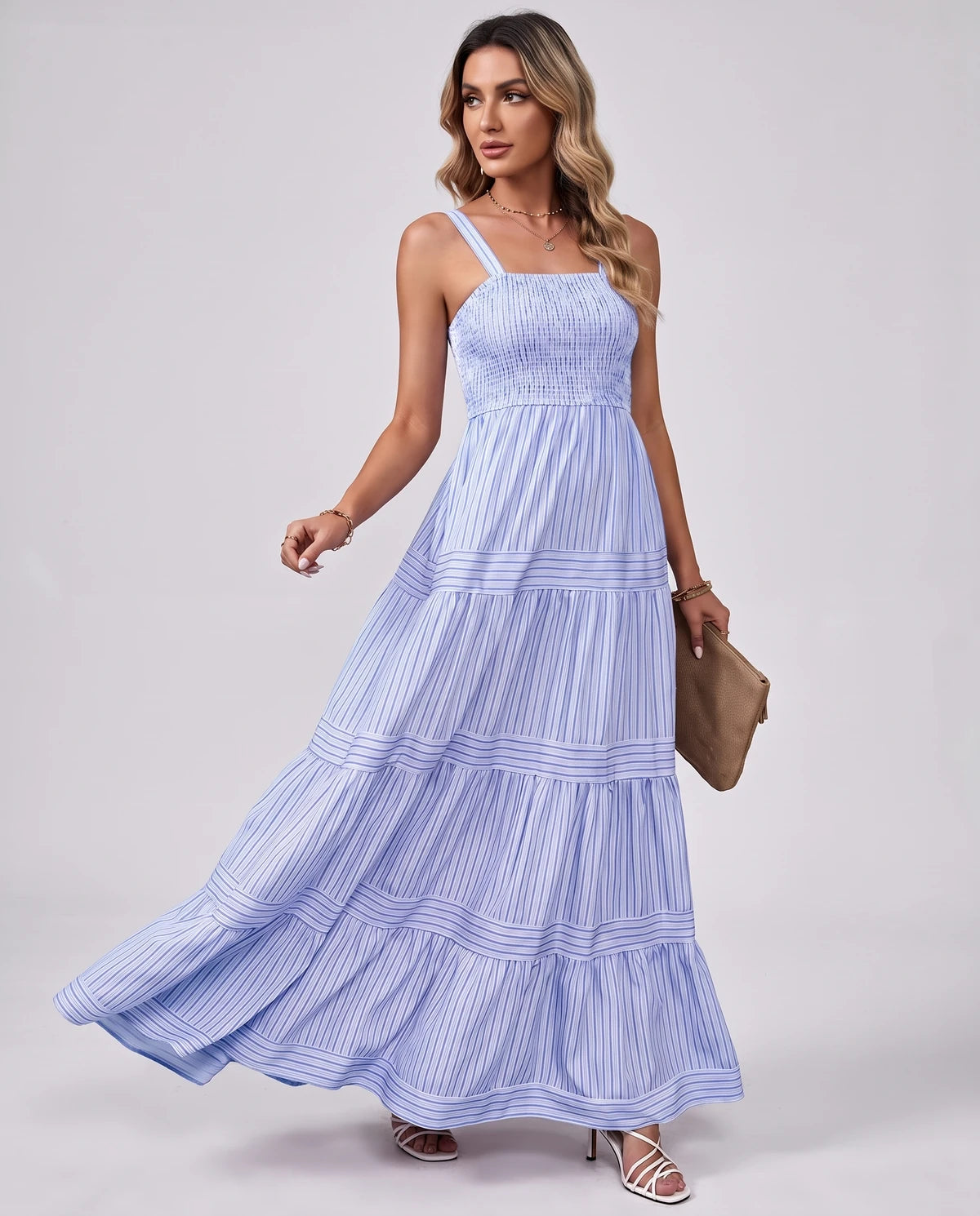 Fontaine Maxi Dresses — Baby blue