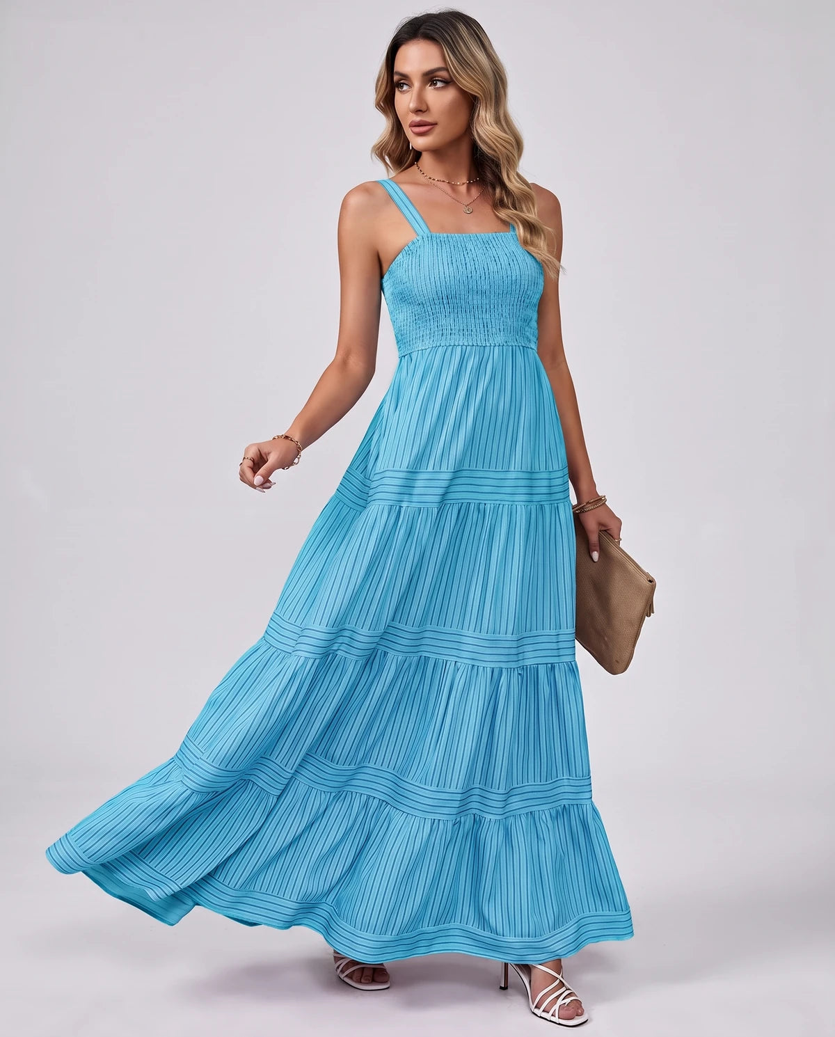 Fontaine Maxi Dresses — Dark blue | SKU: RB-35896d-darkblue-XS,RB-35896d-darkblue-S,RB-35896d-darkblue-M,RB-35896d-darkblue-L,RB-35896d-darkblue-XL