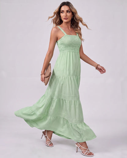 Fontaine Maxi Dresses — Green | SKU: RB-35896d-green-XS,RB-35896d-green-S,RB-35896d-green-M,RB-35896d-green-L,RB-35896d-green-XL