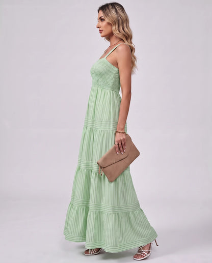 Fontaine Maxi Dresses — Green | SKU: RB-35896d-green-XS,RB-35896d-green-S,RB-35896d-green-M,RB-35896d-green-L,RB-35896d-green-XL