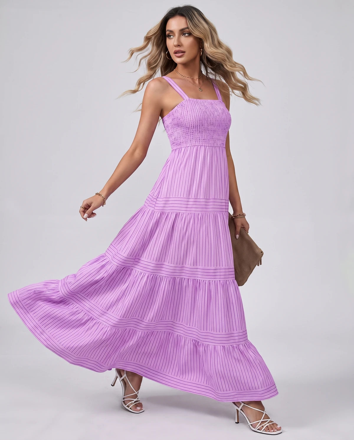 Fontaine Maxi Dresses — Purple | SKU: RB-35896d-purple-XS,RB-35896d-purple-S,RB-35896d-purple-M,RB-35896d-purple-L,RB-35896d-purple-XL