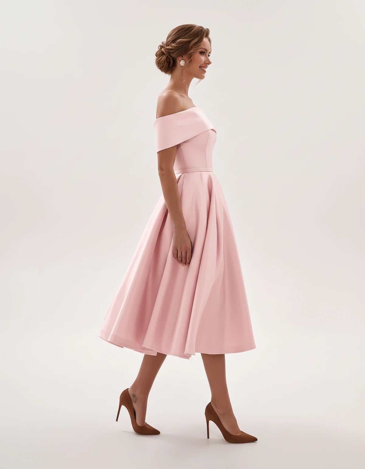 Freesia Midi Dresses — Pink | SKU: RB-4767d9-pink-2,RB-4767d9-pink-4,RB-4767d9-pink-6,RB-4767d9-pink-8,RB-4767d9-pink-10,RB-4767d9-pink-12,RB-4767d9-pink-14,RB-4767d9-pink-16,RB-4767d9-pink-16W,RB-4767d9-pink-18W,RB-4767d9-pink-20W,RB-4767d9-pink-22W