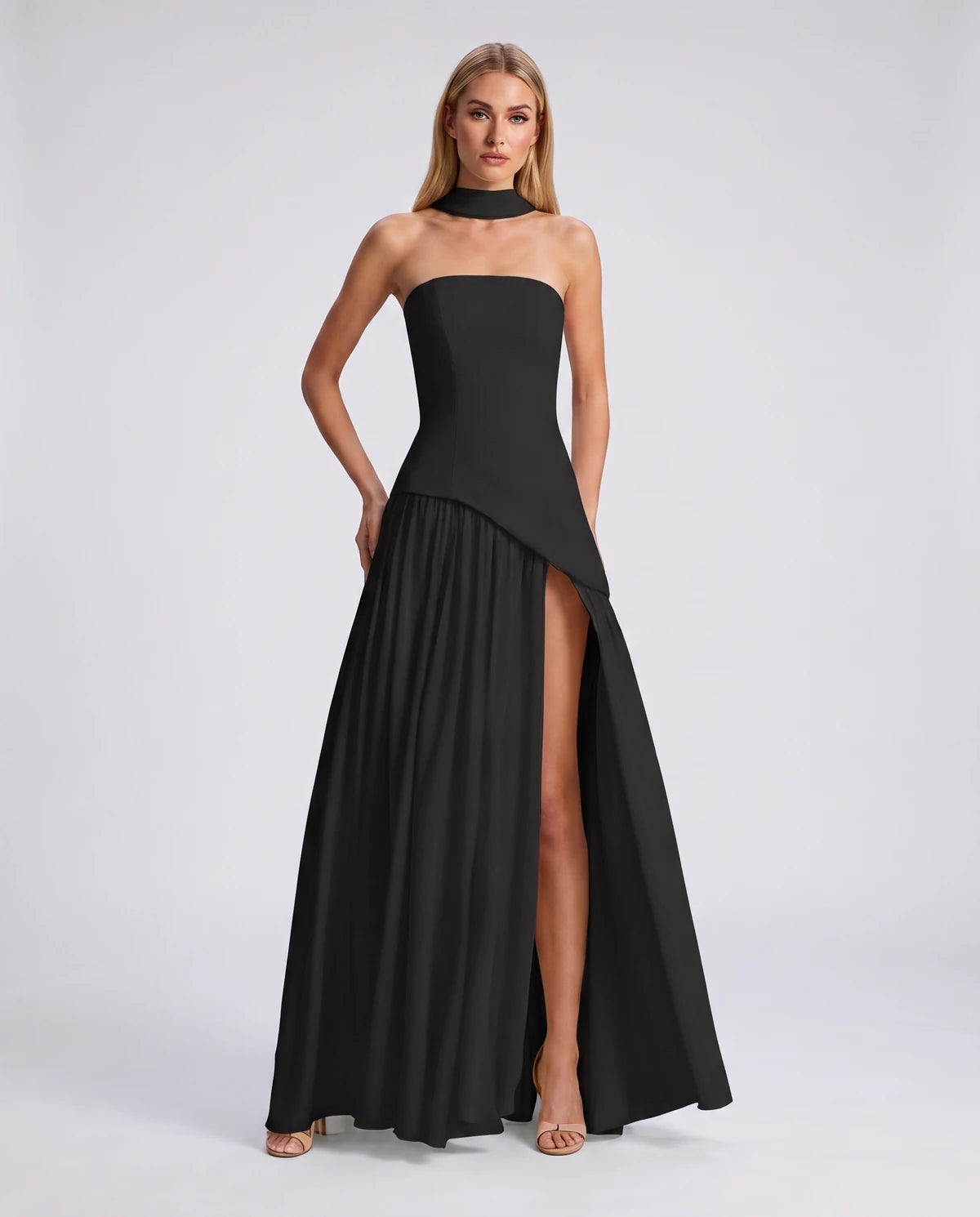 Gardenia Midi Dresses — Black