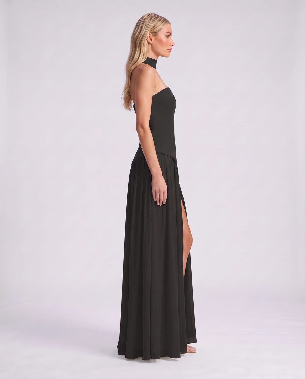 Gardenia Midi Dresses — Black | SKU: RB-e31e1d-black-XS,RB-e31e1d-black-S,RB-e31e1d-black-M,RB-e31e1d-black-L,RB-e31e1d-black-XL