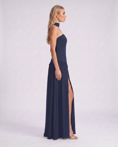 Gardenia Midi Dresses — Blue | SKU: RB-e31e1d-blue-XS,RB-e31e1d-blue-S,RB-e31e1d-blue-M,RB-e31e1d-blue-L,RB-e31e1d-blue-XL