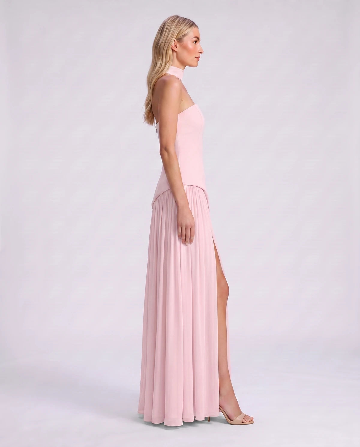 Gardenia Midi Dresses — Pink | SKU: RB-e31e1d-pink-XS,RB-e31e1d-pink-S,RB-e31e1d-pink-M,RB-e31e1d-pink-L,RB-e31e1d-pink-XL