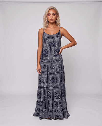 Garnetta Maxi Dresses — Navy | SKU: RB-815d72-navy-ONE SIZE