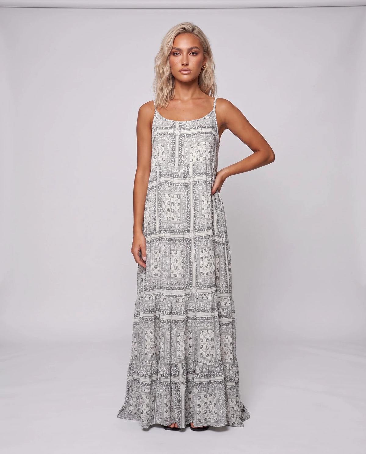 Garnetta Maxi Dresses — White | SKU: RB-815d72-white-ONE SIZE